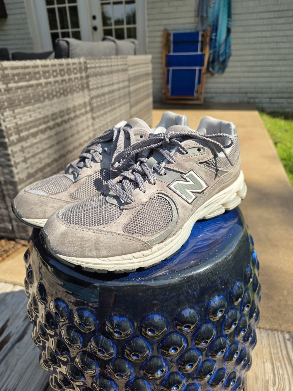 New Balance Men's 2002R Marblehead Suede Grey Shoes Sneakers 9.5